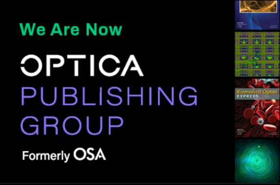 OSA更名为OPTICA ！！